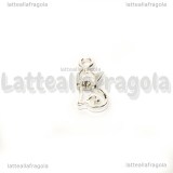 Charm Gattino in Argento 925 12.5x5.5mm