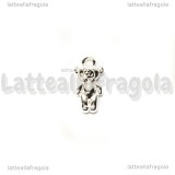 Ciondolo Orsacchiotto 3D in Argento 925 14.5x6.5mm