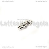 Ciondolo Orsacchiotto 3D in Argento 925 14.5x6.5mm