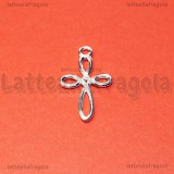 Ciondolo Croce in Argento 925 21.50x13.50mm