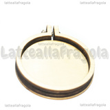 Ciondolo Mini Telaio in legno colore naturale 5.0x5.7cm