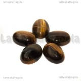 Cabochon in Occhio di Tigre 18x13mm