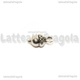 Charm Ghianda 3D in metallo argento antico 14x7mm