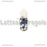 Stelline in acrilico blu 3mm con bottiglietta in vetro 22mm 