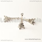 Charm 3D Torre Eiffel in metallo argentato 24x9mm