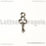 Charm Chiavetta in metallo argento antico 16mm