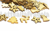 15 Figure Natalizie in Legno Naturale