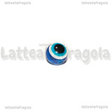 10 Perle Blu Occhio Greco in acrilico 10mm