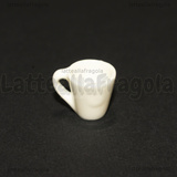 Miniatura Tazza Mug 3D in resina bianca 16x13mm