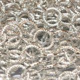 50cm Catena in Alluminio Argentata maglia tonda lavorata 15.5x2mm