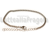 Bracciale in Acciaio Inox maglia Coda di Volpe 19cm