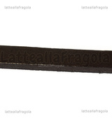 50cm di Nastro in Pelle nera 10x2mm