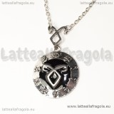 Collana Shadowhunters Ciondolo Rune in metallo argentato