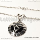 Collana Shadowhunters Ciondolo Rune in metallo argentato