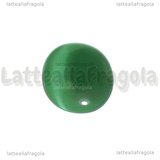 Cabochon in Occhi di Gatto smeraldo 25x18mm