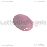 Cabochon in Occhi di Gatto rosa chiaro 25x18mm