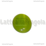 Cabochon in Occhi di Gatto verde 25x18mm