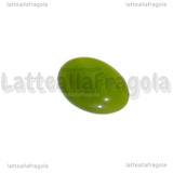 Cabochon in Occhi di Gatto verde 25x18mm