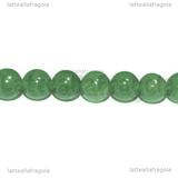 Perle in Giada Verde 6mm filo 37.5cm circa