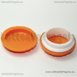 Scatola Macaron Arancia in plastica 40x20mm