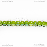 Perle in Vetro Verde AB 4-4.5mm filo 38cm