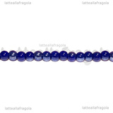 Perle in Vetro Blu AB 4-4.5mm filo 38cm