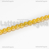 Perle in Vetro Giallo Oro AB 4-4.5mm filo 38cm