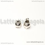 Charm 3D Calderone in metallo argento antico 12x8mm