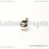 Charm 3D Calderone in metallo argento antico 12x8mm