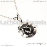 Collana Shadowhunters Ciondolo Rune in metallo argentato