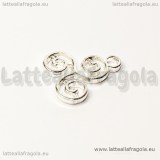 Charm Triskel in metalloSilver Plated 16x14mm