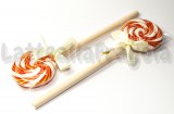 Penna Lollipop fiocco panna 15cm