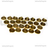 Set Alfabeto in metallo gold plated double-face 15x13mm 26pezzi