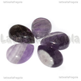 Cabochon Goccia in Ametista 18x13mm