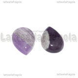 Cabochon Goccia in Ametista 18x13mm