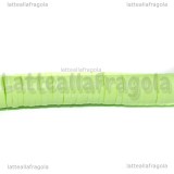 Perle Heishi Verde Chiaro in pasta polimerica 6x1mm Filo 45cm