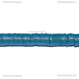 Perle Heishi Blu in pasta polimerica 6x1mm Filo 45cm