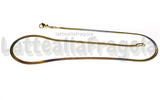 Collana Maglia Snake Piatta 3mm in Acciaio Inox Oro e Argento 45.4cm