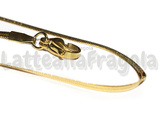 Collana Maglia Snake Piatta 2mm in Acciaio Inox Oro 45cm