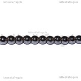 Perle in Ematite non magnetica 4mm filo 40cm