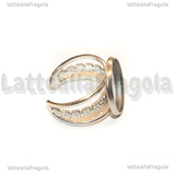 Base Anello in Acciaio Inox regolabile con base tonda 18mm