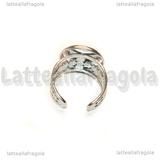 Base Anello in Acciaio Inox regolabile con base tonda 18mm