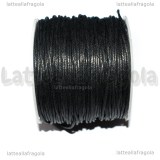 27 Metri (1 spoletta) di cotone cerato Nero 1mm