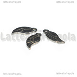 3 Charms Ala in Acciaio Inox 12x5mm