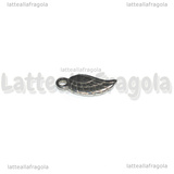 3 Charms Ala in Acciaio Inox 12x5mm