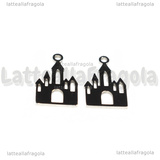 Ciondolo Castello in Acciaio Inox 17x10.5x1mm