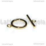 Chiusura Composta in Acciaio Inox Dorato 18mm
