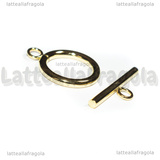 Chiusura Composta in Acciaio Inox Dorato 18mm