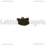 Charm Testa di Gatto in Acciaio Inox 12mm