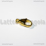 Gancio in acciaio inox Gold Plated 15mm